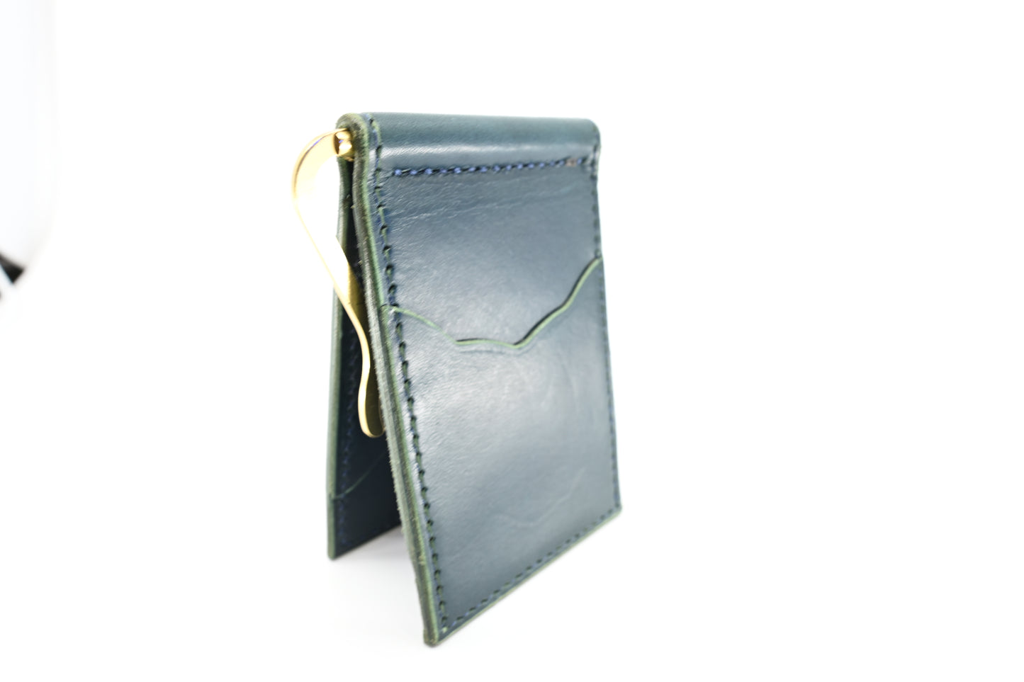 Minimalist Money Clip Wallet - Navy