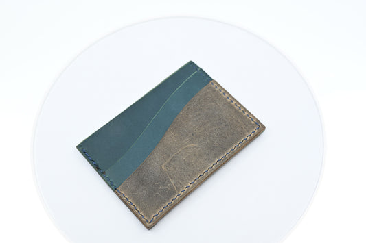 Small Card Wallet - Navy/Grey