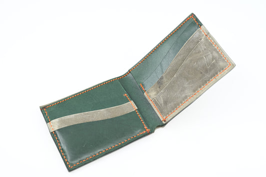 Traditional Bi-Fold Wallet - Forest/Grey