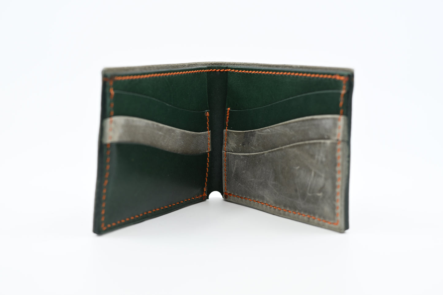 Traditional Bi-Fold Wallet - Forest/Grey