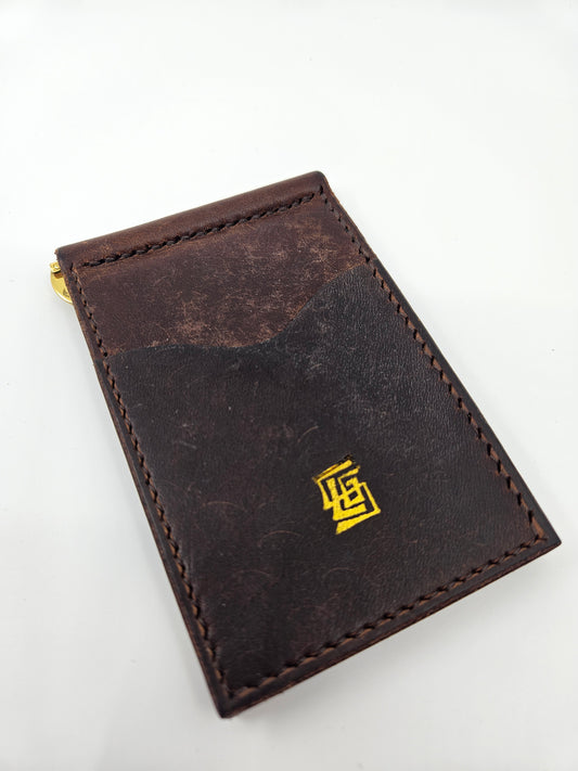 Money Clip Wallet - Dark Brown